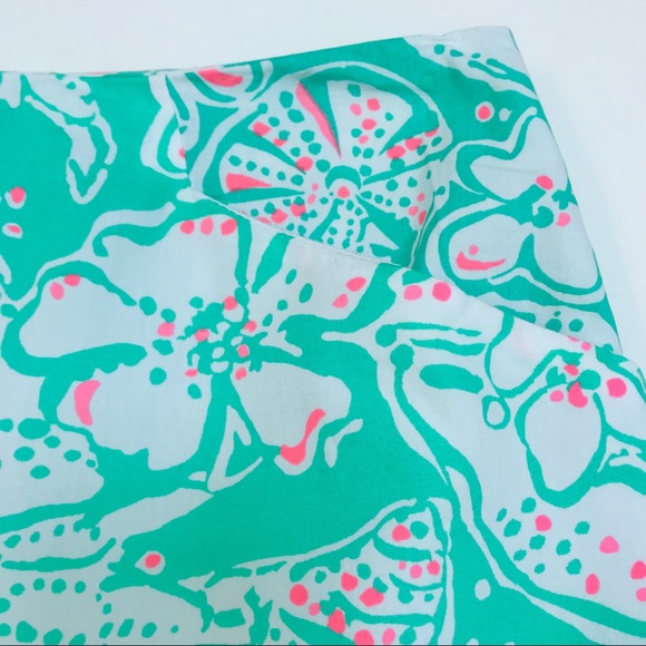 Lilly Pulitzer Vintage Lace Skirt Beach Bash Green - Picture 5 of 8